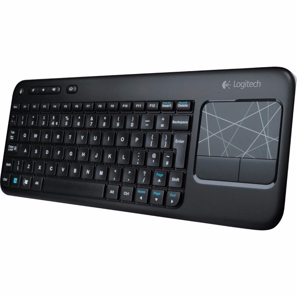 TECLADO LOGITECH K400R / INALÁMBRICO CON TOUCHPAD MULTITOQUE / RECEPTOR UNIFYING USB HASTA 10M