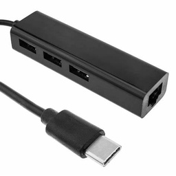 TARJETA DE RED PUERTO USB C / 3 PUERTOS USDB 2.0 / ETHERNET 1Gbps